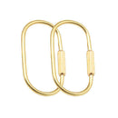 Durable brass screw lock clip key chain ring, simple style car keychain Nice Gif