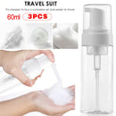 3X Flip Cap Plastic Shampoo Lotion Sample Bottle Empty Liquid Dispenser Containe