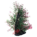 9.8" Length Artificial Plastic Fish Tank Decor Grass Plant Red Green R6A9