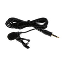 Durable 3.5mm Plug Clip-on Mini Lapel Lavalier Microphone for Cell Phone Pad PC