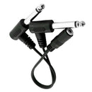 3.5mm 1/8'' Stereo Female To 2x 6.35mm 1/4'' TS Mono Male Y Splitter Cable