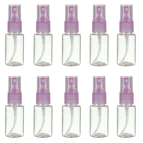 10 * 15ml Spray Bottle Empty Plastic Makeup Atomizer Container Pump Z5U5
