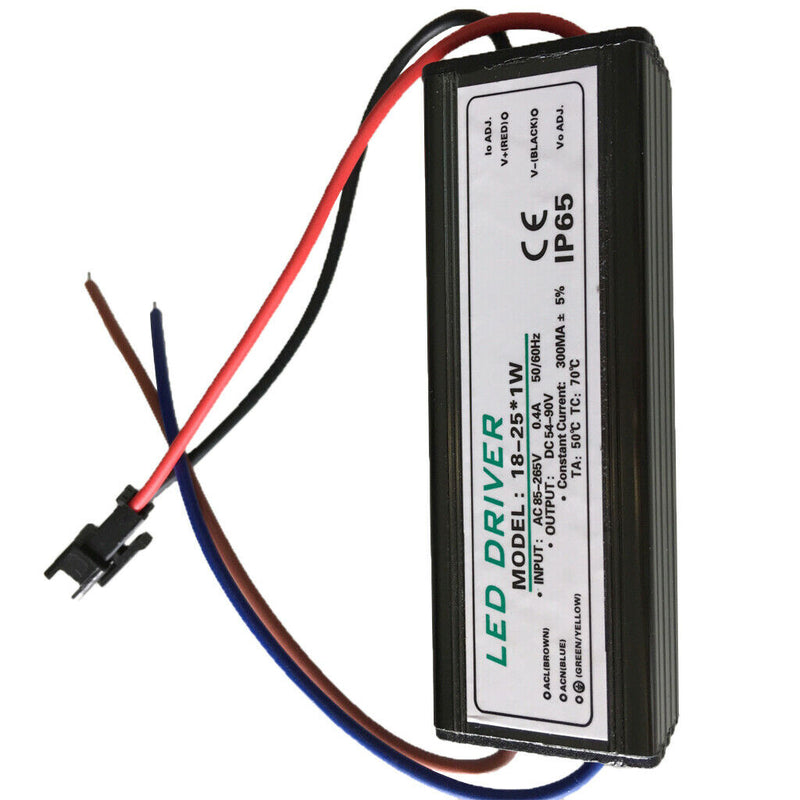 18-25W AC 85-265V Transformer Power Supply Driver LED Light Waterproof