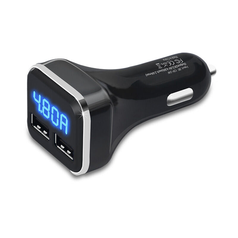 2 USB Port Universal Mobile Phone Double Dual Mini Car Charger Adapter Power New
