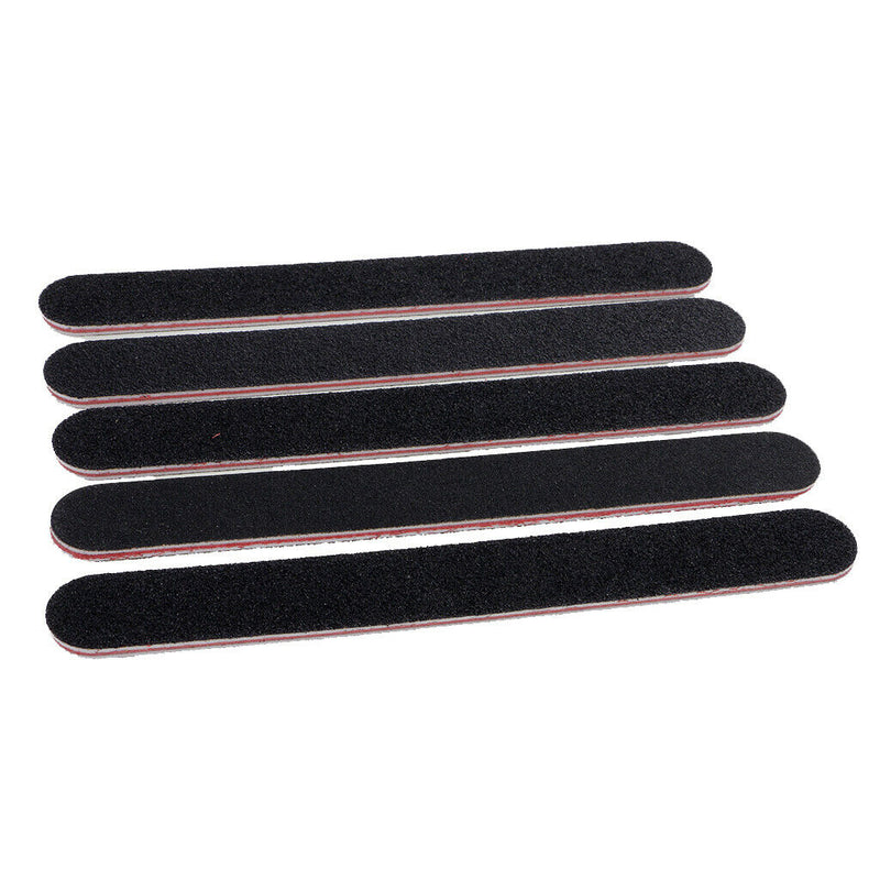 5Pcs Pro Double Sided Manicure Nail File Emery Board Sanding Tool 17.9cmx2cm