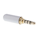 6Pcs 4-Pole 3.5mm 1/8" Male Headphone Plug
