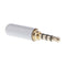 6Pcs 4-Pole 3.5mm 1/8" Male Headphone Plug