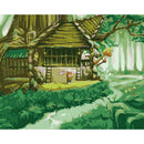 Hand Painted Artwork Frameless DIY Rabbit House Painting By Numbers Craft