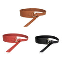 Wide Corset Leather Belt Female Tie Waistband Thin Bow Leisure Belts for Wo