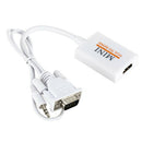 VGA Male To HDMI Output 1080P HD+ Audio TV AV HDTV Video Cable Converter Adap R