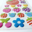 1Sheet Children Paper Crafts Flower Teaching Puffy D L7I4 For Kids Stickers R4O7
