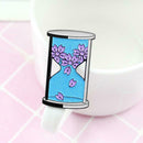 Creative Petal Brooch Bottle Pin Badges Backpack Jacket Decor Jewelry Gift
