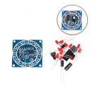 Round Electronic Lucky Rotary Suite CD4017 NE555 Self DIY LED Light Kit Parts Z