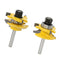 2/Set Rail Stile Router Bit Set 1/4"Shank For Round-over