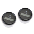 2Pcs Digital Hour Meter 52mm Round Gauge