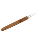 7pcs Wood Hair Extensions Weaving Crochet Needles Hooks  Set 0.5mm
