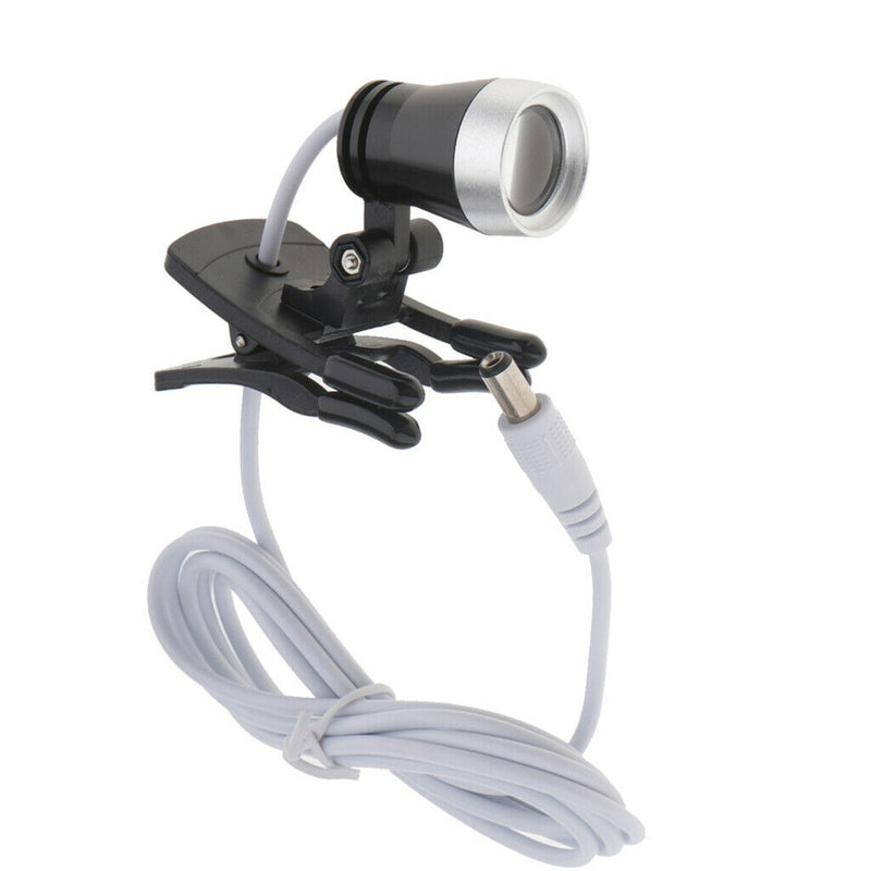 2 Pieces Clip Clamp LED Head Light Lamp for Dental Binocular Loupes Glasses