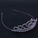 Women Crystal Crown Romatic Elegant Princess Hair Ornaments Jewelry A