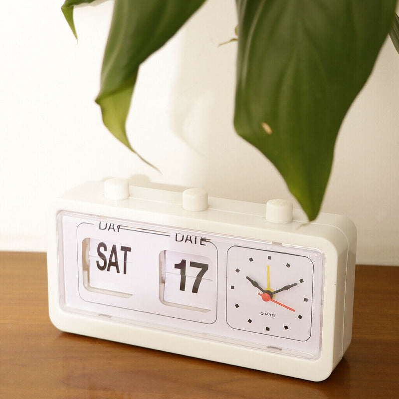 Flip Clock Digtal Date Time Display Clock w/ Large Display LED Clock Set
