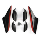 6x Universal Car Front Bumper Fins Splitter Carbon Fiber Spoiler Canards Decor