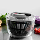 Salad Spinner Vegetable Dehydrator Push-Type Washing 5L SAFE Non Skid Base