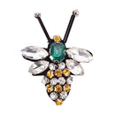 Bees Sequins Rhinestones Bead Brooch Patches Applique Sews on Beadings 3C