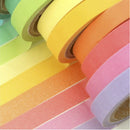 10 Rolls Paper Washi Masking Tape Rainbow Colours Sticky Decoration DIY New #