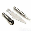 22PCS Wood Burning Tools Kit Craft Soldering Set Pyrography Pen Art Tips Br U1O3