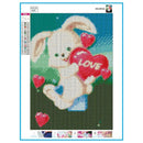 5D DIY Full Drill Diamond Painting Lovely Rabbit Cross Stitch Embroidery