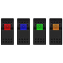 1 Pair 12V 20A / 10A 24V Car Boat 3Pin SPST Switch with Red and Green Light