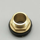 Water Tank Connector 3/4" Female 1" Male Brass Garden Fitting with 2 Rubber Ring