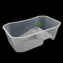 Reptile Tortoise Turtle Habitat Terrarium Tank Box with Lamp Holder White