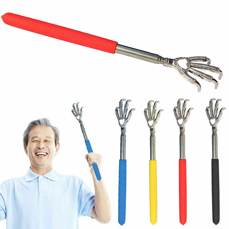 Handy Eagle Claw Telescopic Extendable Stainless Steel BackScratcher V3Y4