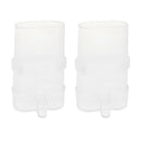 2 Pack Bird Waterer Bird Feeders, Bird Feed Water Dispenser, Clear Pet Feeder