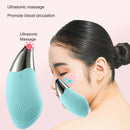 Electric Silicone Facial Cleansing Instrument Vibration Face Washer (Green)