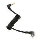 2.5mm to 3.5mm Male Flash PC Sync Cord for Canon 7D 5D II 1D 1DS Nikon D100 D700