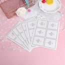60Pcs/set A Little Something for You Cake Packaging Sealing Label Kraft StiSEAU