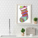 5D DIY Special Shaped Diamond Painting Socks Cross Stitch Mosaic Craft Kits