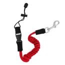 2x Elastic Kayak Canoe Paddle Leash Safety Secure Lanyard Coiled Cord Rope 140cm