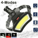 USB Rechargeable Headlamp 50000LM COB LED Headlight Head Torch Flashlight.