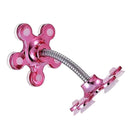 Magic Suction Cup Phone Stand Double-Sided Sucker Mobile Bracket (Rose Red) A