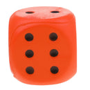 Sponge Dice Foam Dot Dice Children Playing Dice for Math Teaching Orange