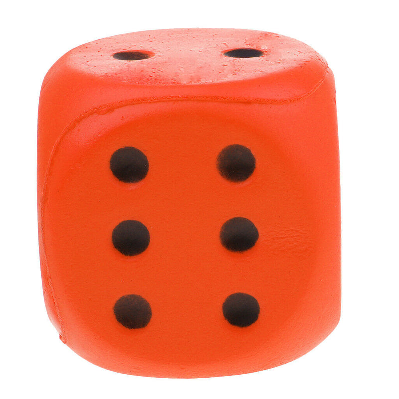 Sponge Dice Foam Dot Dice Children Playing Dice for Math Teaching Orange