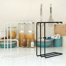1X(Towel Rack Stand Freestanding 3 Tier Vertical Iron Rag Storage Towel Rac