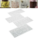 DIY Cake Fondant Impression Mat Cake Border Decorating Tools Rattan Pattern