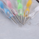 5pcs 2way marbleizing dotting manicure tools painting dot pen nail art pa OZ