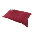 Self Inflating Camping Pillow Travel Air Cushion Neck Lumbar Support Red