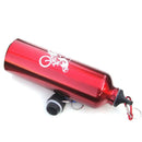 750ml Bicycle Water Bottle Aluminum Alloy Vacuum Insulation Bottle Red