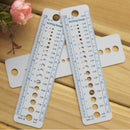 High Quality 1 PCS Knitting Needle Ruler Plastic Sweater Weaving Tools