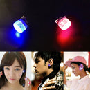 LED Earrings Light Up Bling Ear Studs Blue Red Flash Accessories Men Women LJ